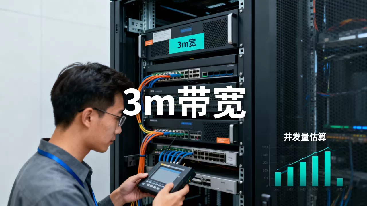 3m带宽的服务器究竟能容纳多少人？，网站并发量怎么估算？