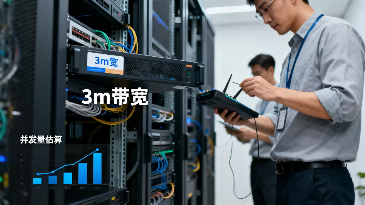 3m带宽的服务器究竟能容纳多少人？，网站并发量怎么估算？