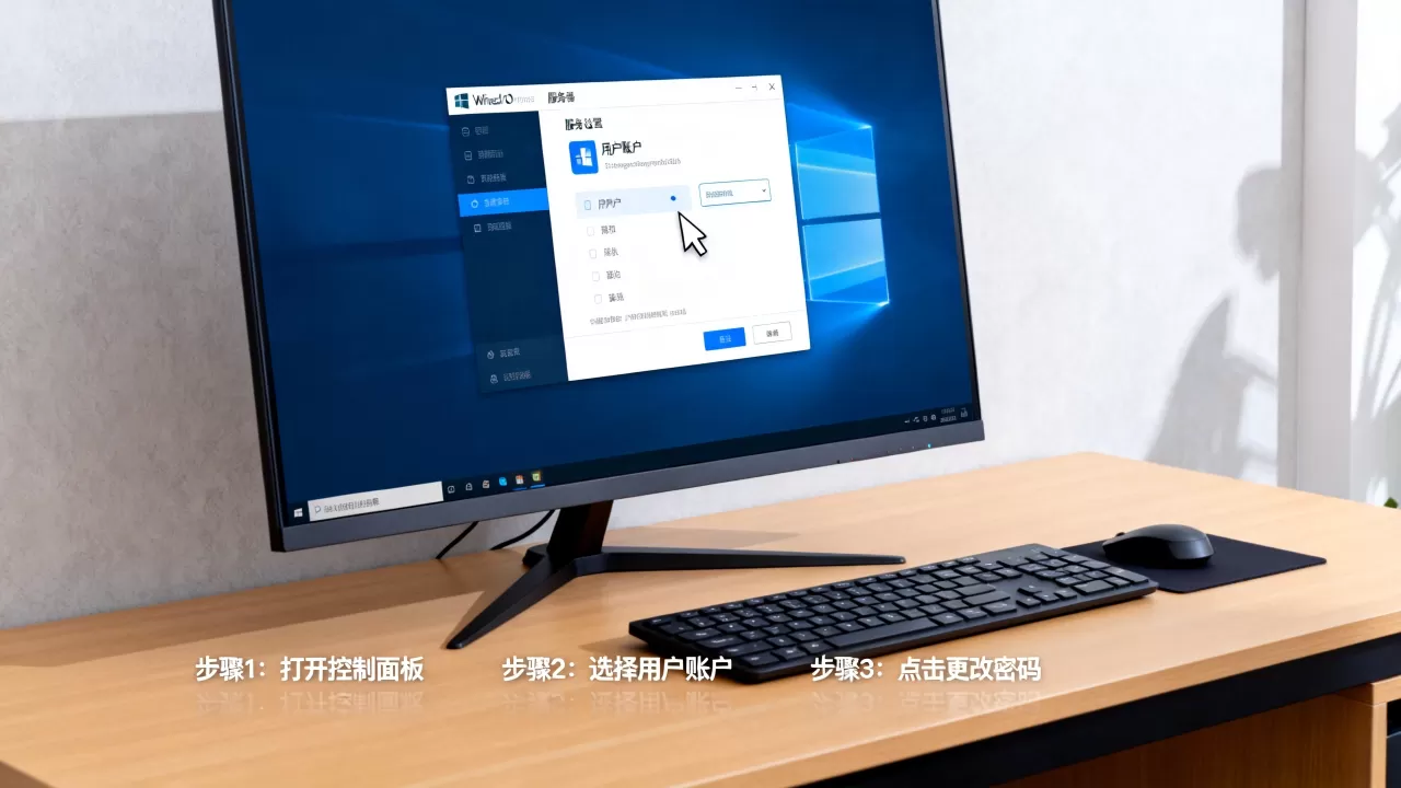 win10网络服务器账号密码怎么改, win10服务器密码怎么修改