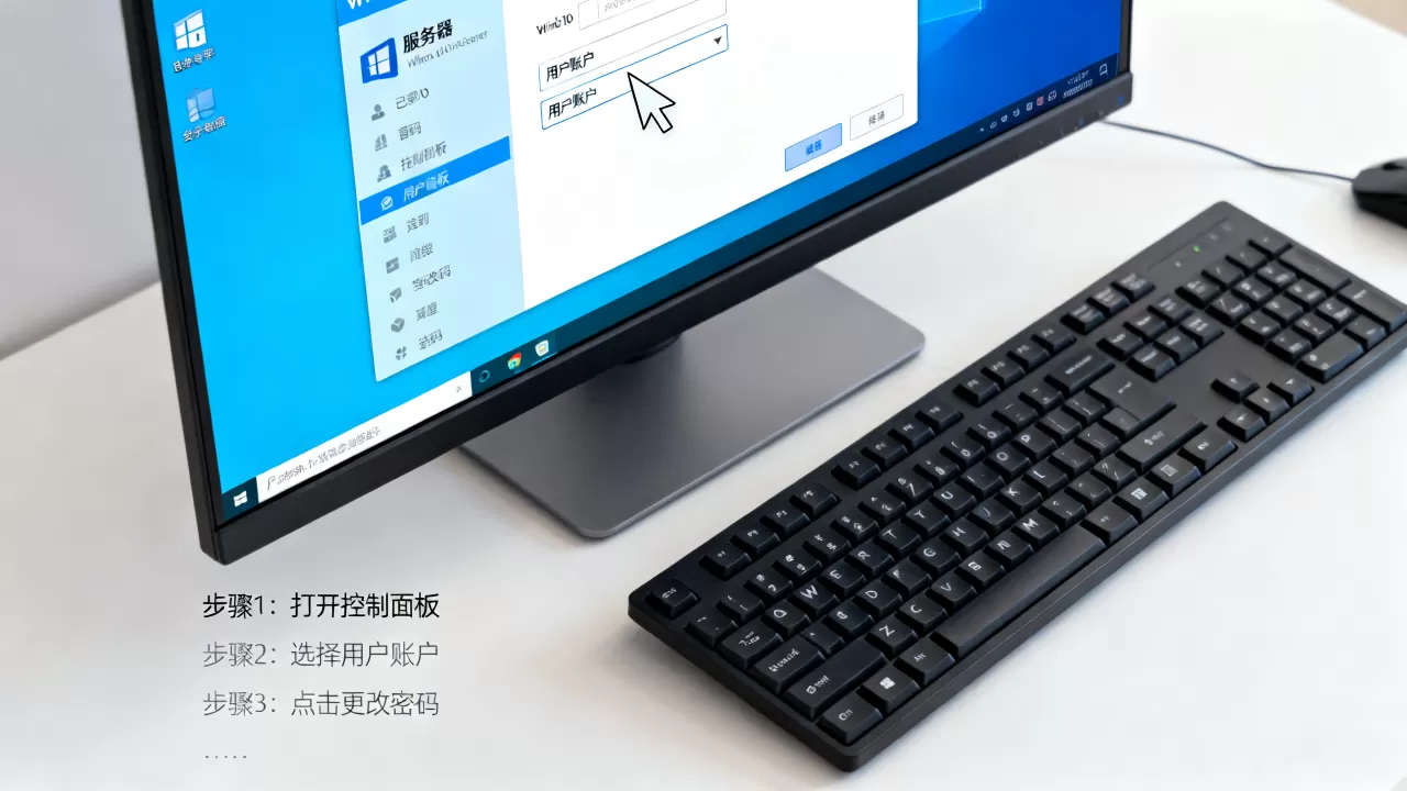 win10网络服务器账号密码怎么改, win10服务器密码怎么修改