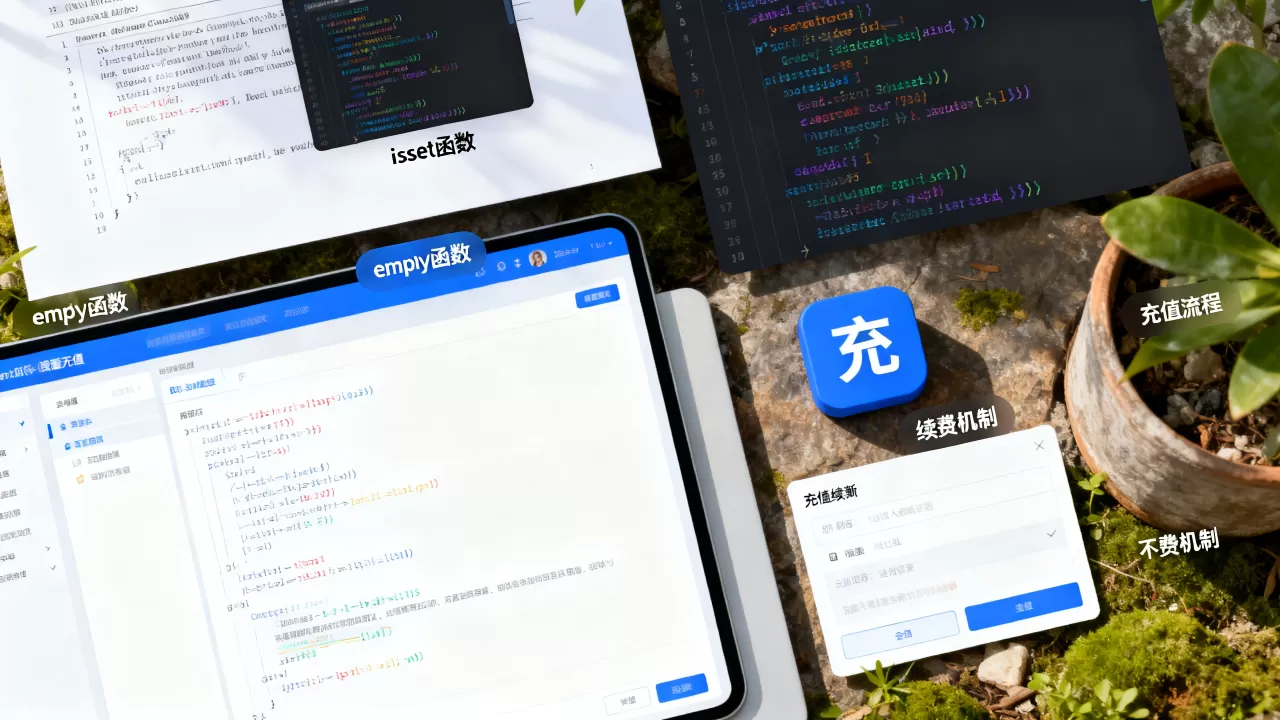 isset和empty与充值和续费怎么区分,有什么区别? isset和empty与充值和续费怎么区分,有什么区别?