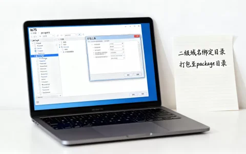 iis75二级域名怎么到目录,打包到package目录咋做？