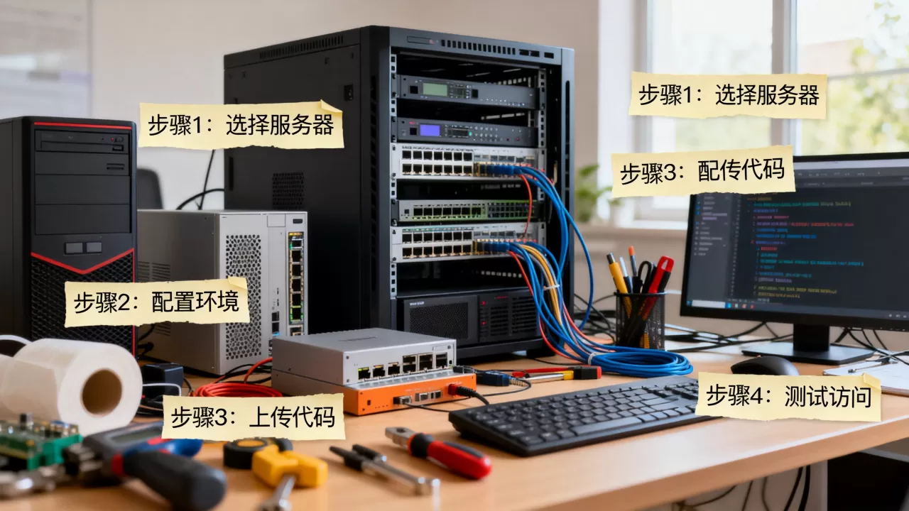 如何在服务器上搭建测试网站，有哪些步骤？