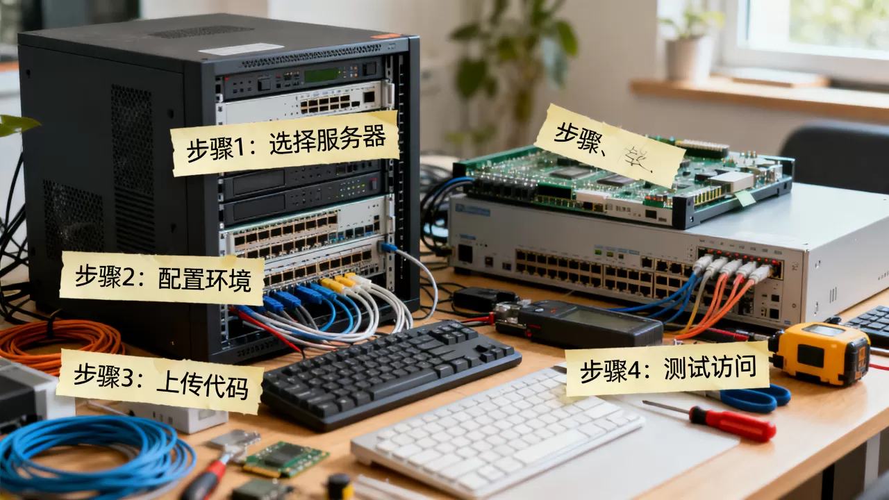 如何在服务器上搭建测试网站，有哪些步骤？