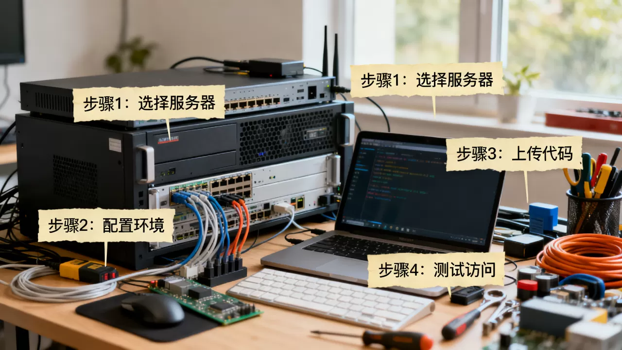 如何在服务器上搭建测试网站，有哪些步骤？