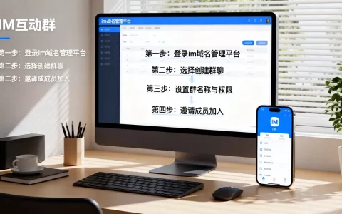 如何用im域名快速创建IM互动群，具体步骤是什么