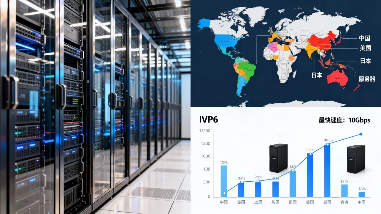 IPv6服务器都分布在哪些国家？，哪个国家速度最快？