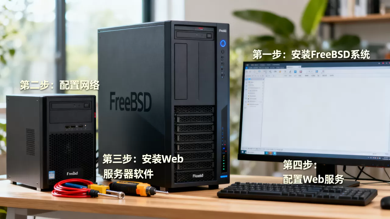 FreeBSD搭建web服务器怎么做？，有哪些步骤？