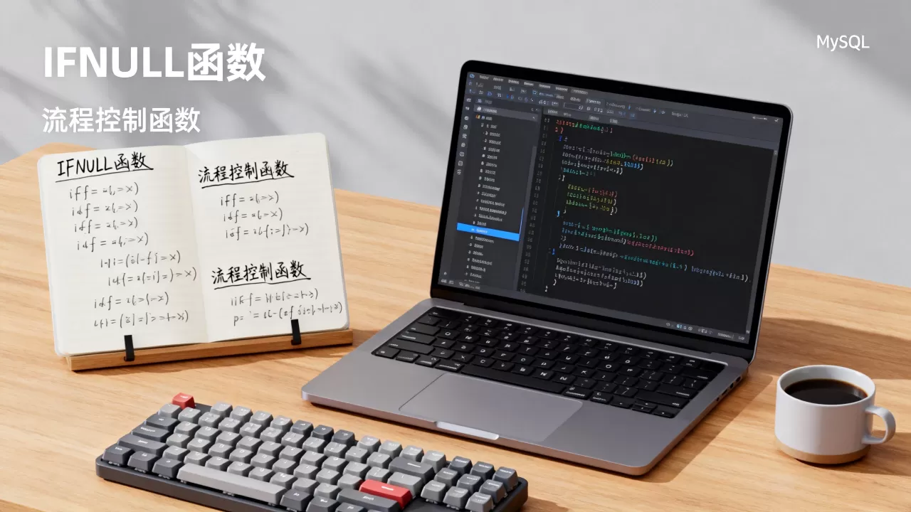 IFNULL函数和流程控制函数有何区别，MySQL中怎么用？