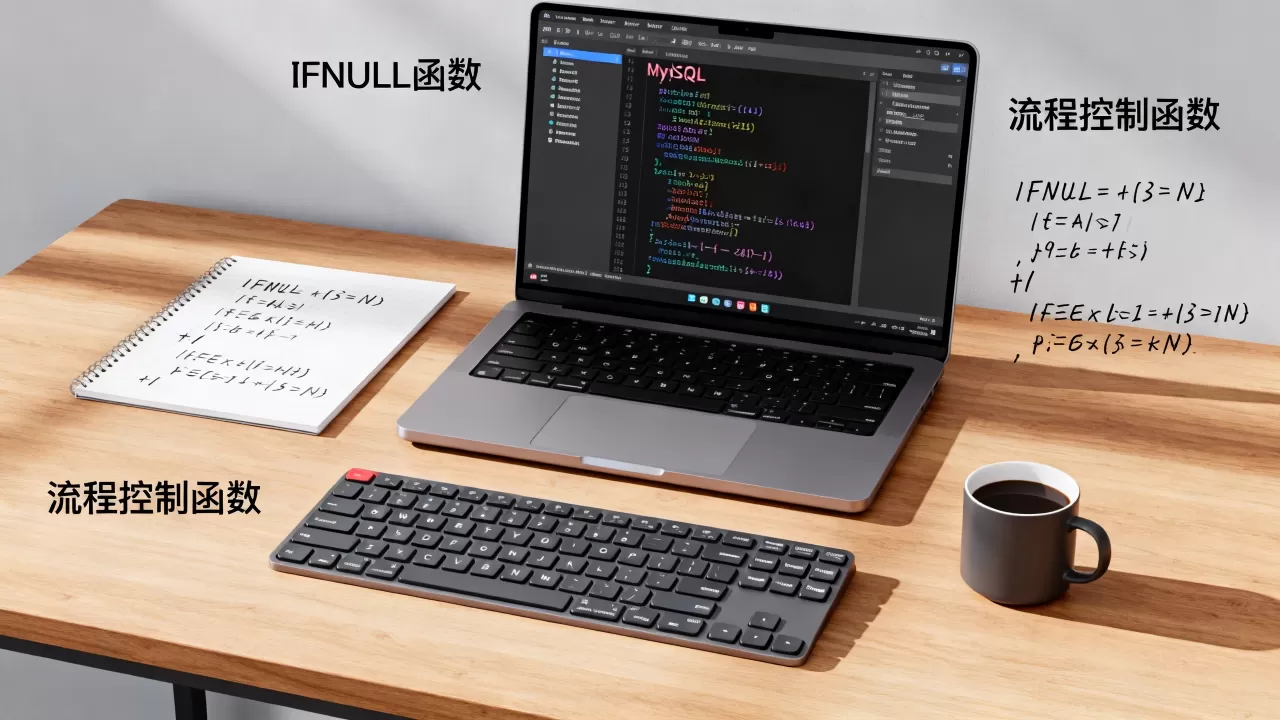 IFNULL函数和流程控制函数有何区别，MySQL中怎么用？