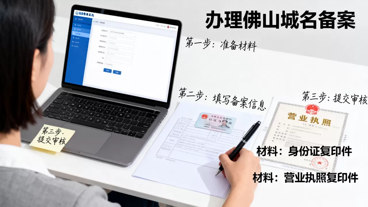 佛山域名备案办理流程是什么，需要什么材料