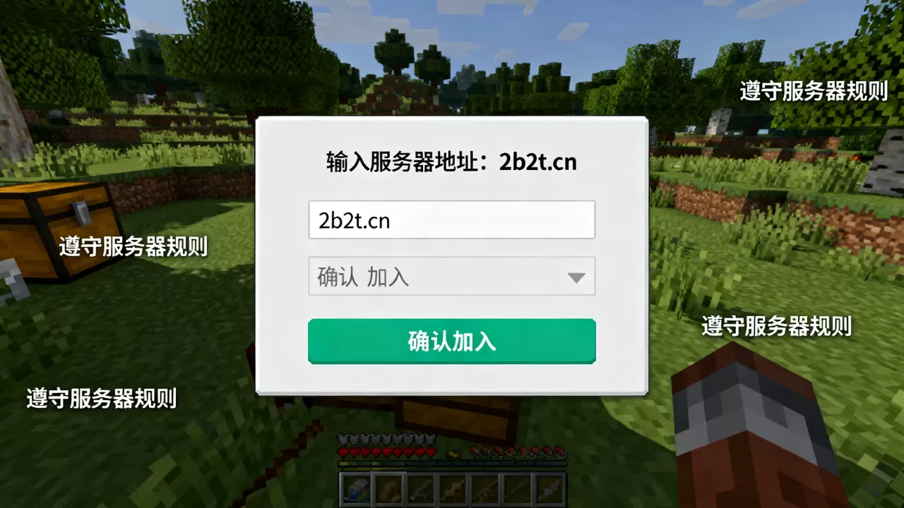 我的世界国服如何加入2b2t服务器,需要注意什么? 我的世界国服如何加入2b2t服务器,需要注意什么?