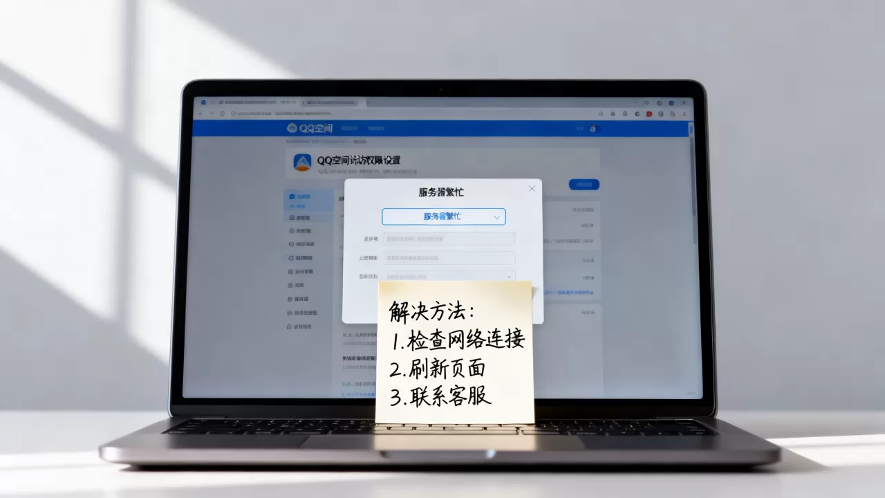 为什么QQ空间访问权限设置总是服务器繁忙？，怎么解决