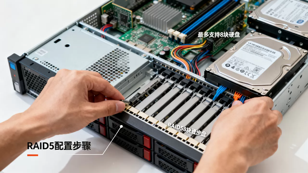 r710服务器raid5最多支持多少块？，怎么配置？