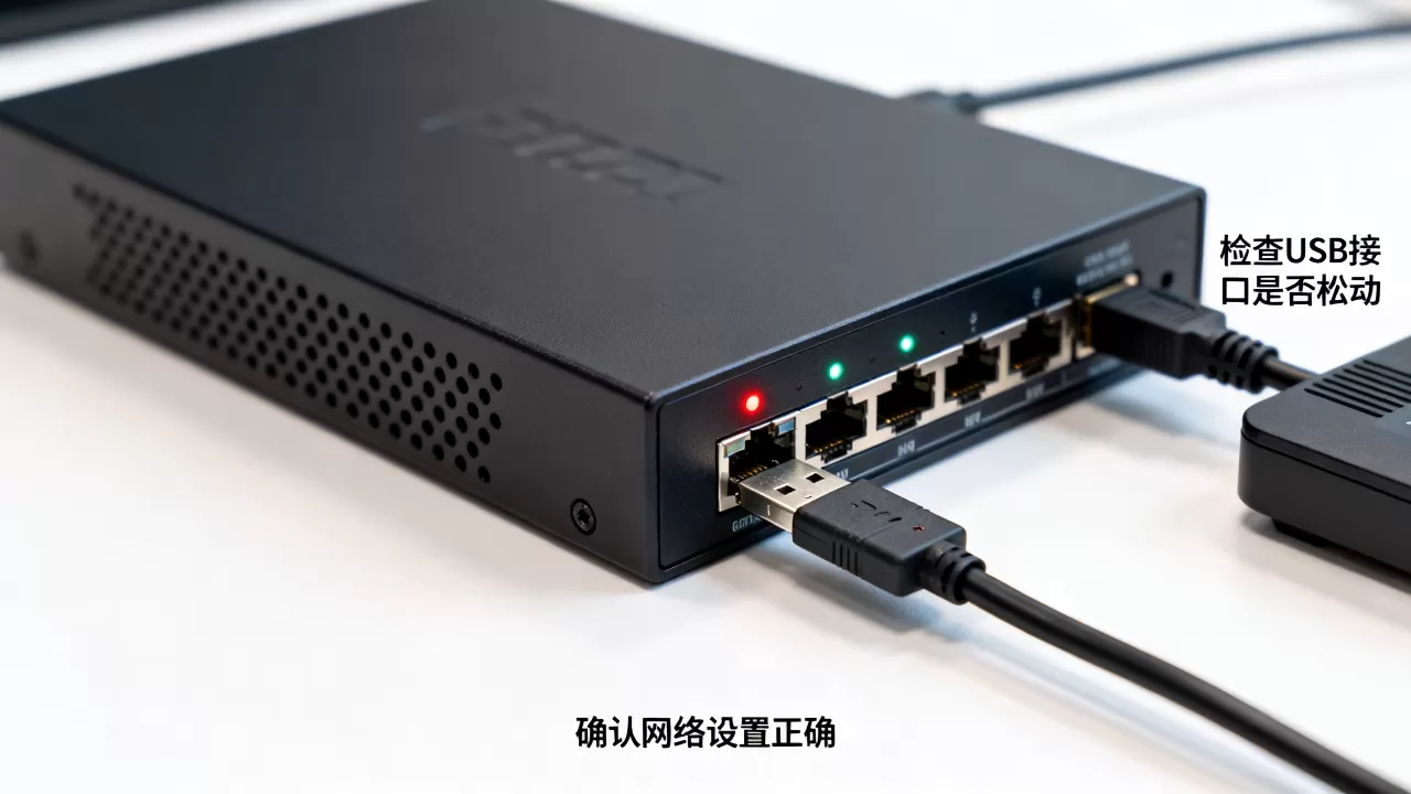 服务器设置USB连接网络连接不上怎么办，怎么解决？