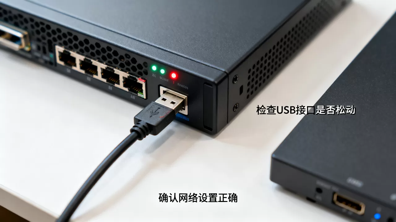 服务器设置USB连接网络连接不上怎么办，怎么解决？