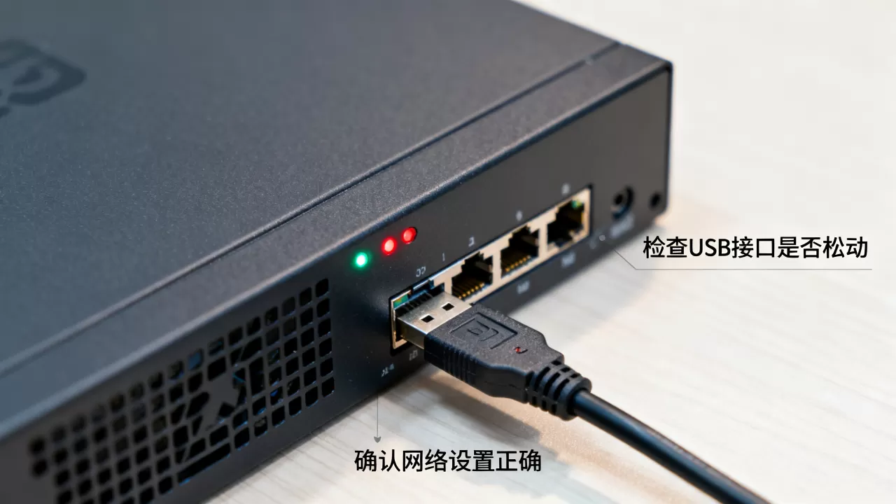 服务器设置USB连接网络连接不上怎么办，怎么解决？