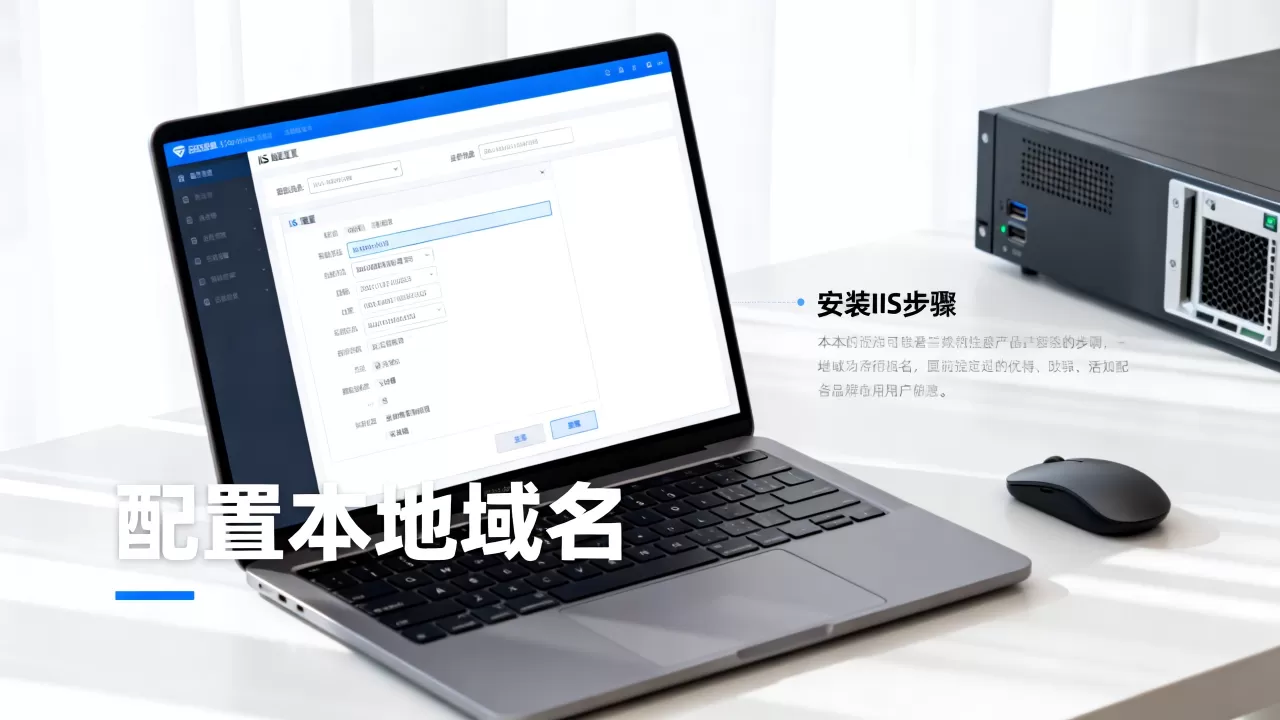 如何在IIS中配置本地域名并安装IIS，怎么设置？