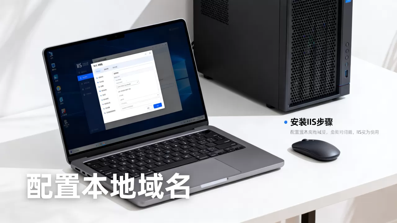 如何在IIS中配置本地域名并安装IIS，怎么设置？