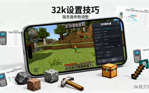 手机版我的世界生存服务器怎么弄32k，有什么技巧？