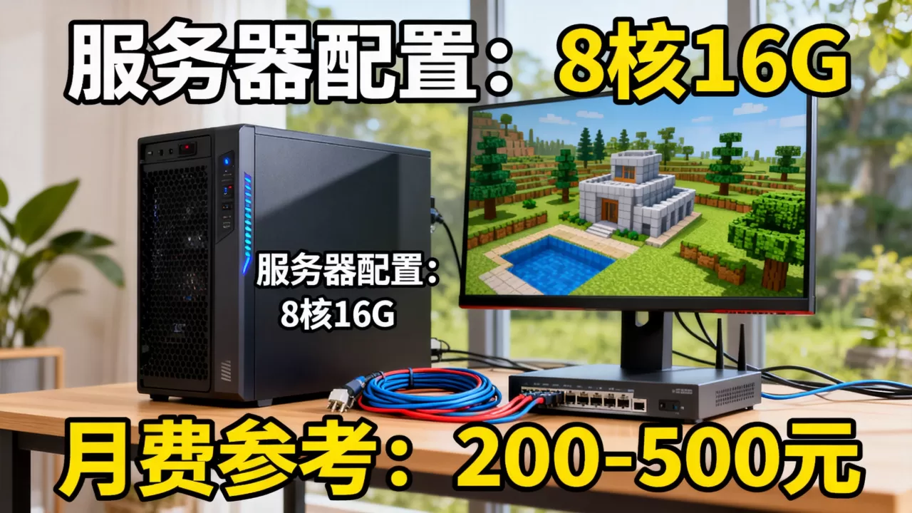 MC开一个自用的服务器要多少钱？，怎么选划算？