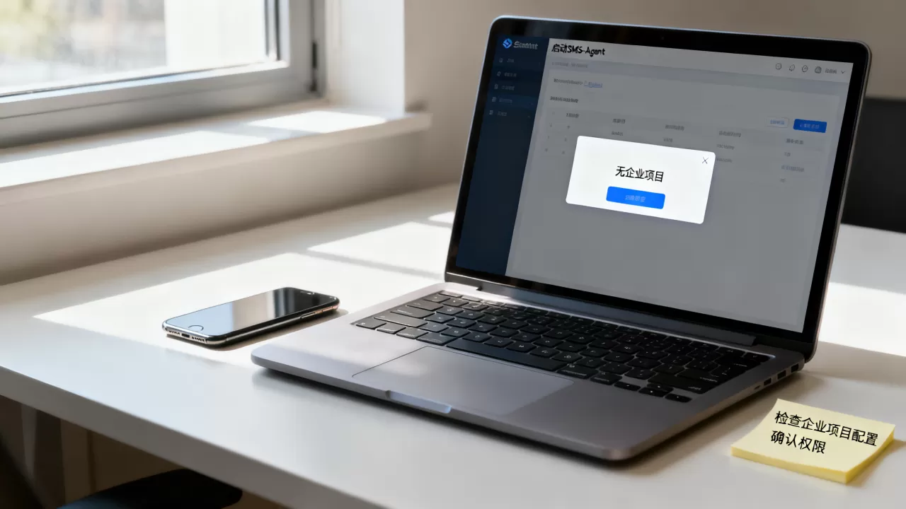 启动SMS-Agent提示没有企业项目怎么办,什么原因? 启动SMS-Agent提示没有企业项目怎么办,什么原因?