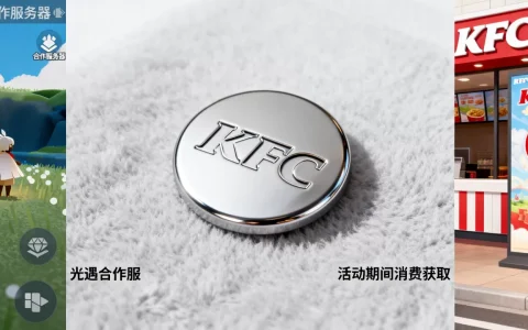 KFC徽章按钮哪些服务器才有光遇，怎么获取？
