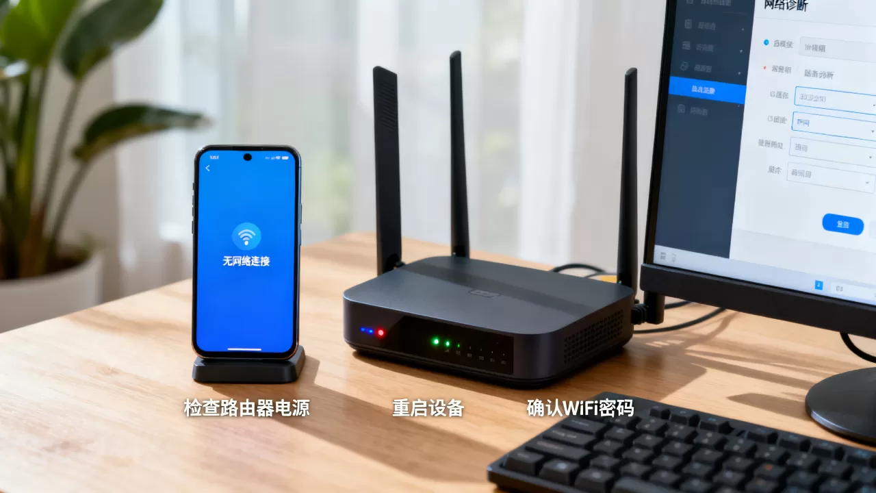 网络连接没有wifi连接到服务器怎么回事？，怎么解决