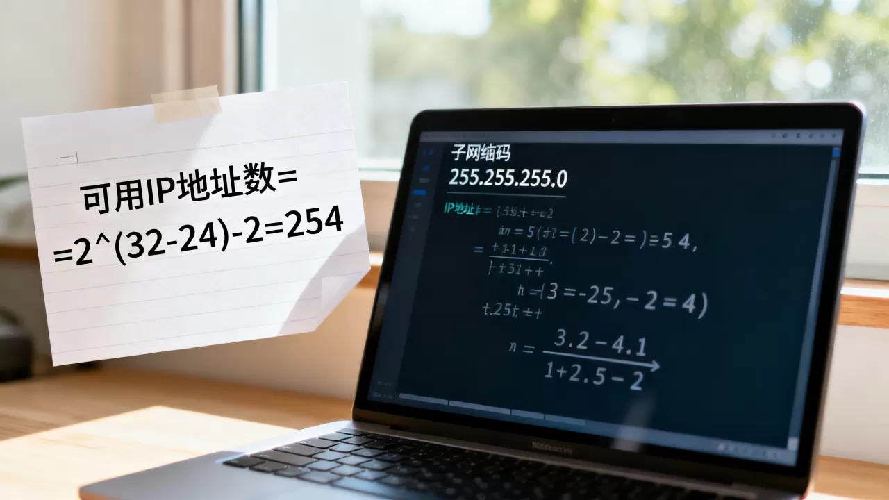 如何查看子网内可用IP地址数？,子网掩码怎么算可用IP？