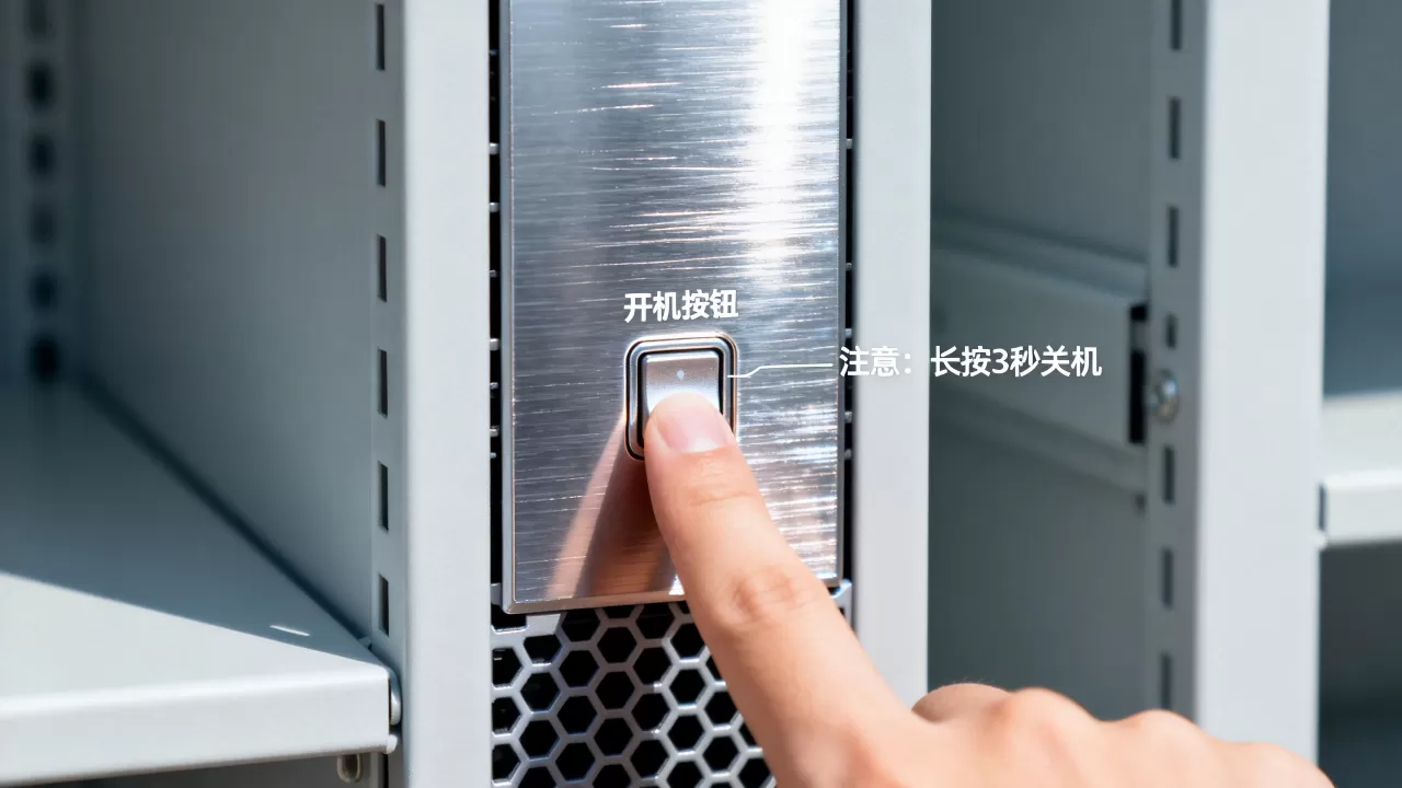服务器主机开关机按钮怎么用，有哪些注意事项