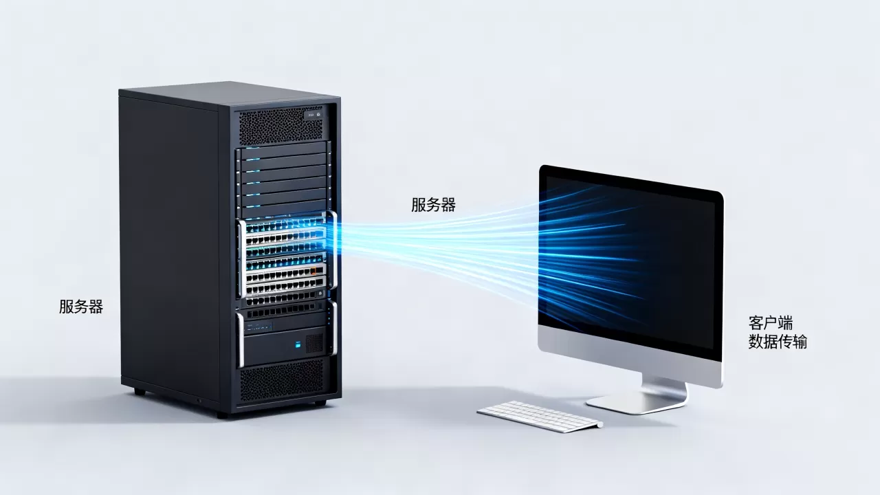 服务器和客户端之间如何传输数据？,原理是什么？