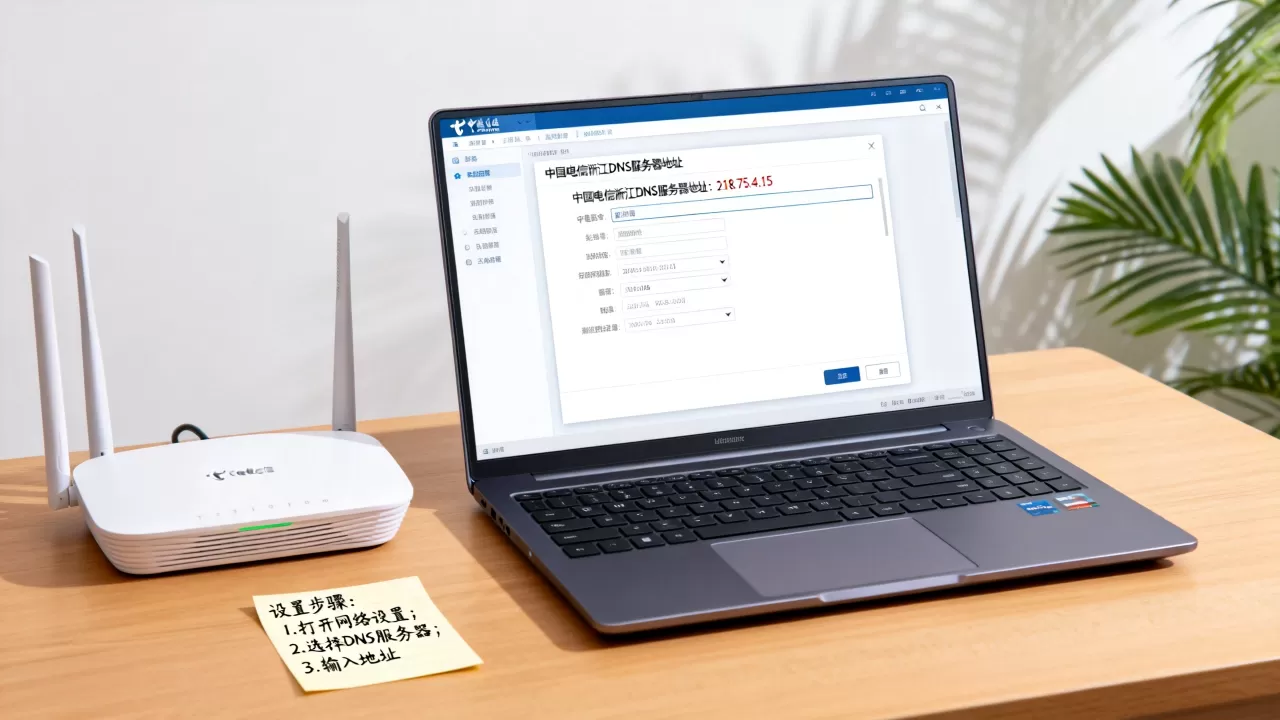 你知道中国电信浙江DNS服务器地址是多少吗？,怎么设置？