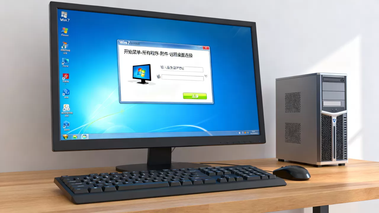 Win7计算机如何远程桌面连接到服务器？，远程桌面连接怎么设置