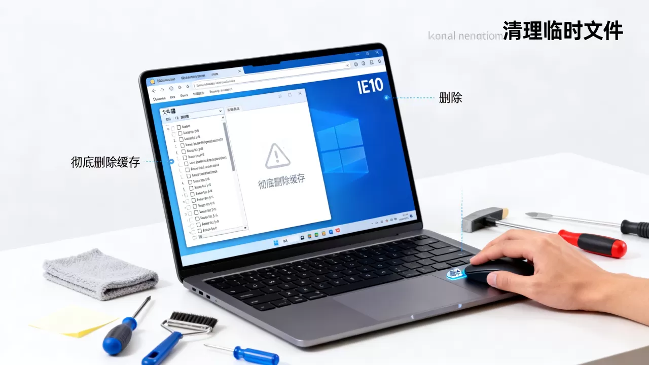 IE10临时文件缓存怎么清理,如何彻底删除? IE10临时文件缓存怎么清理,如何彻底删除?