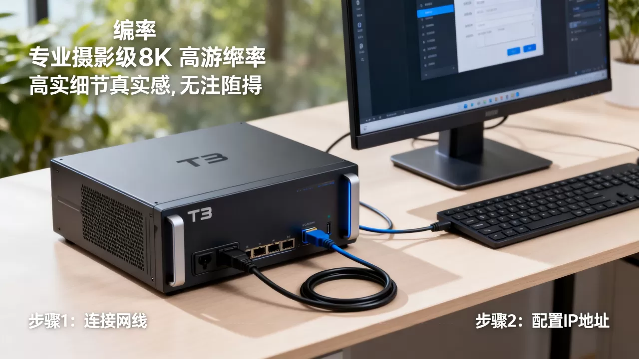 T3服务器怎么采集另一台电脑？，详细步骤是什么？