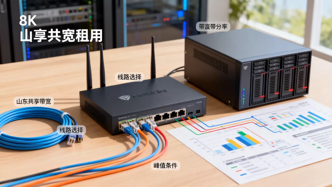 山东共享带宽租用报价怎么看，线路与峰值条件怎么选
