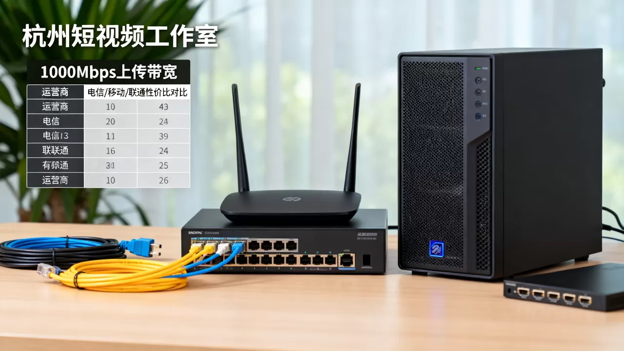 杭州短视频工作室上传带宽怎么配置，哪家运营商性价比高？