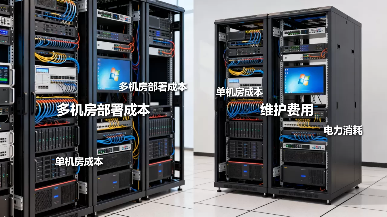 深圳多机房部署和单机房的成本对比如何，哪个更划算？
