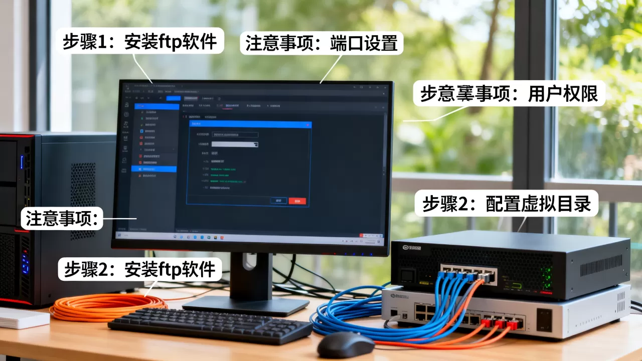如何设置ftp虚拟服务器？，有哪些注意事项