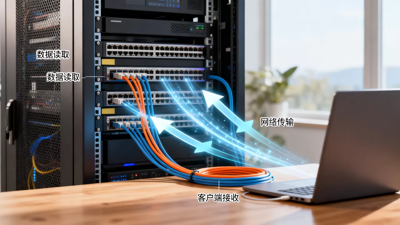 服务器读取数据发给客户端是如何实现的？，有哪些方法？