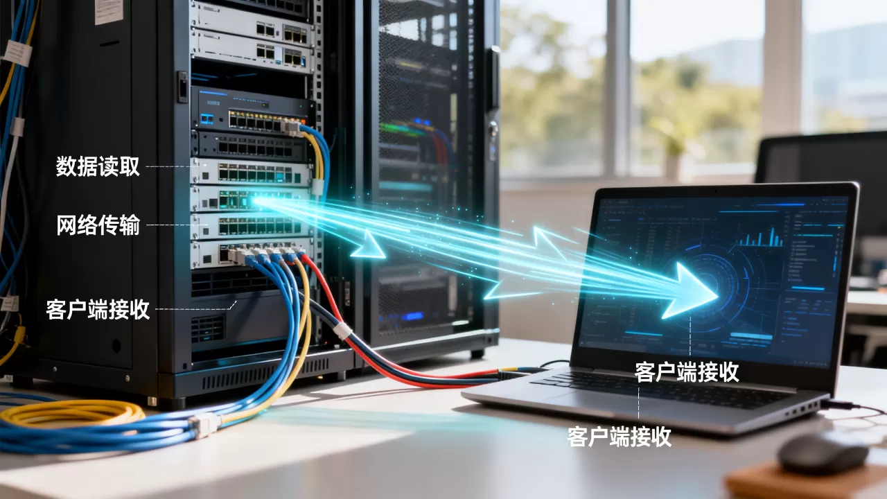 服务器读取数据发给客户端是如何实现的？，有哪些方法？