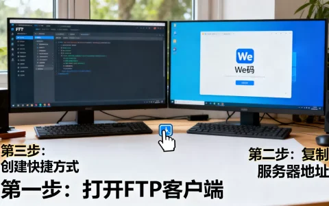 FTP服务器怎么创建桌面快捷方式？，We码快捷方式怎么创建？