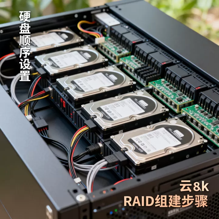 服务器硬盘阵列硬盘顺序怎么设置？如何组建云硬盘RAID磁盘阵列