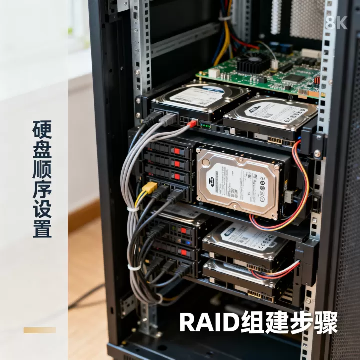 服务器硬盘阵列硬盘顺序怎么设置？如何组建云硬盘RAID磁盘阵列