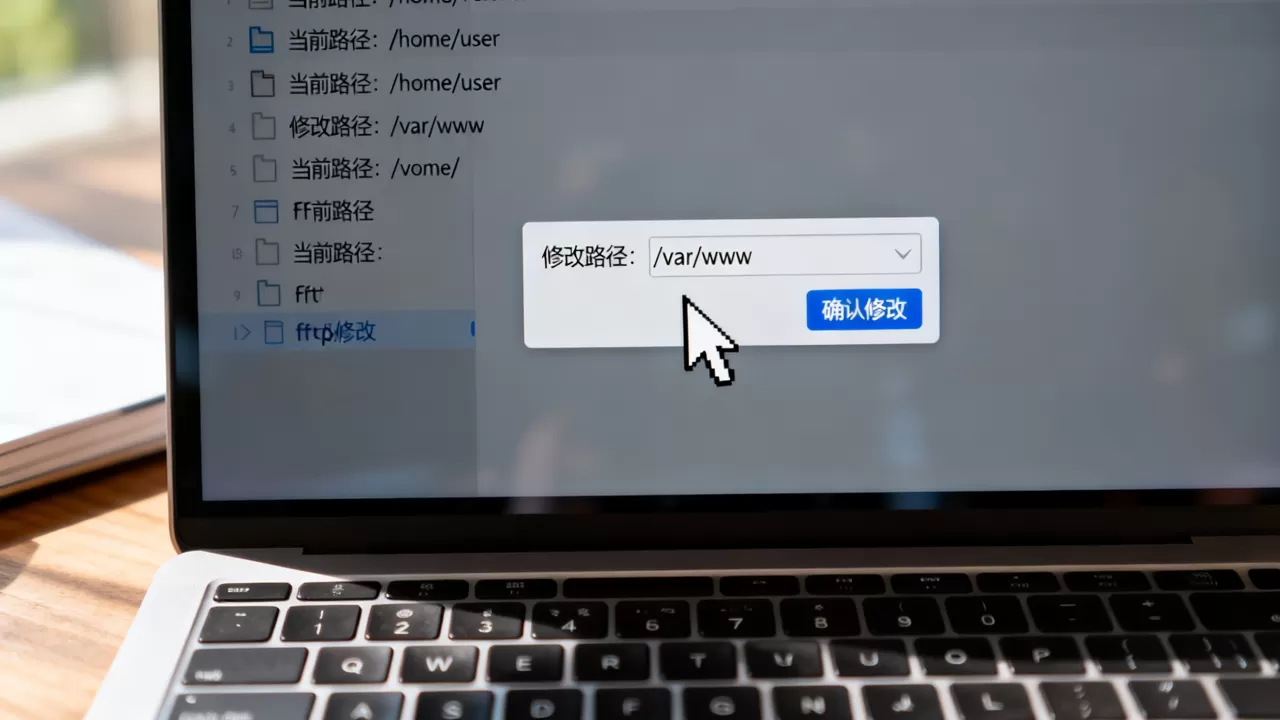 如何在ftp服务器中更改文件路径，ftp文件路径修改方法？