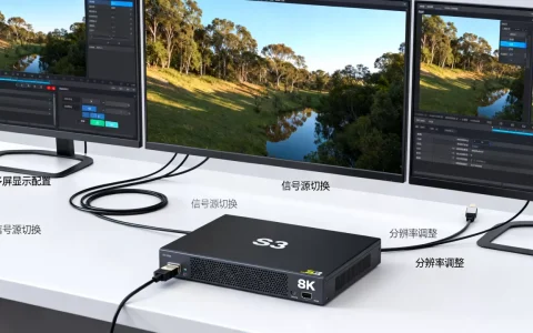 S3服务器怎么设置三块屏放一起，多屏显示配置方法？