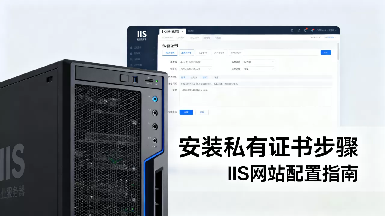 在IIS服务器上安装私有证书怎么做，服务器IIS网站配置怎么设置