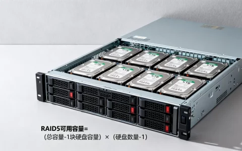 服务器12t做raid5后实际容量是多少，raid5可用容量怎么算？