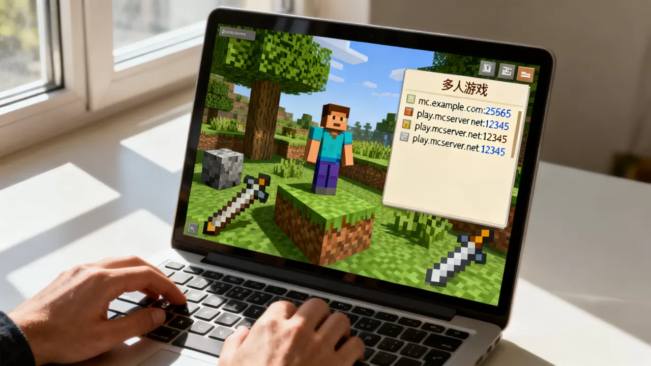 我的世界正版服务器有哪些IP地址可以联机？，怎么进服务器？