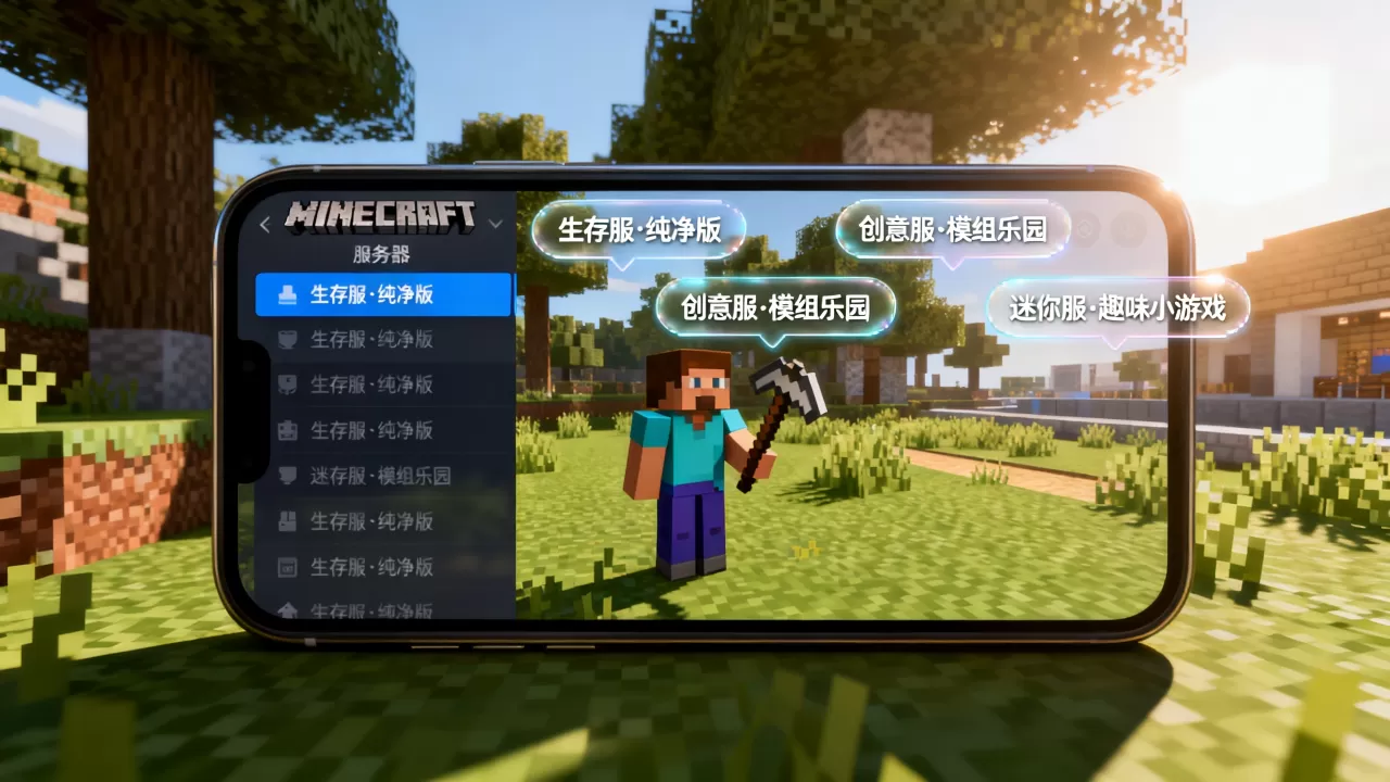 我的世界pe版服务器哪里找，推荐哪些好玩的？